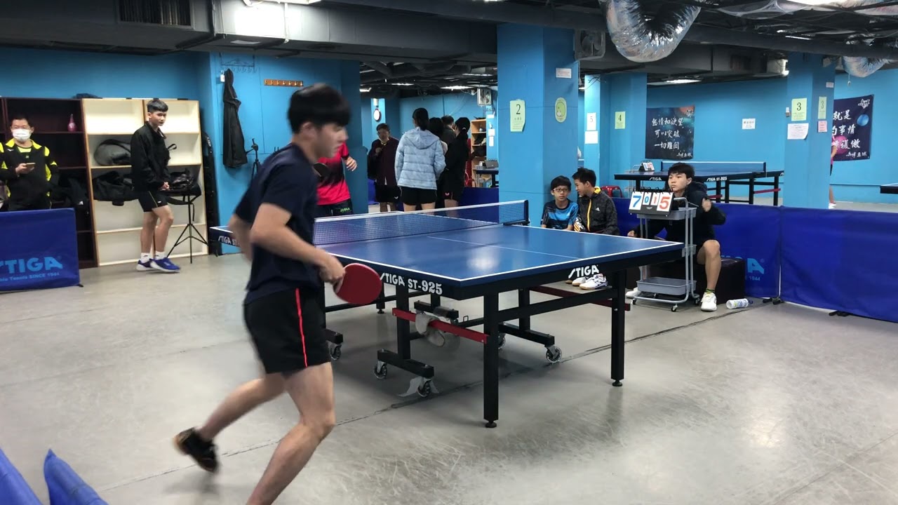 12/31 乒博桌球 公開賽 黎彥廷 對 洪胥恆