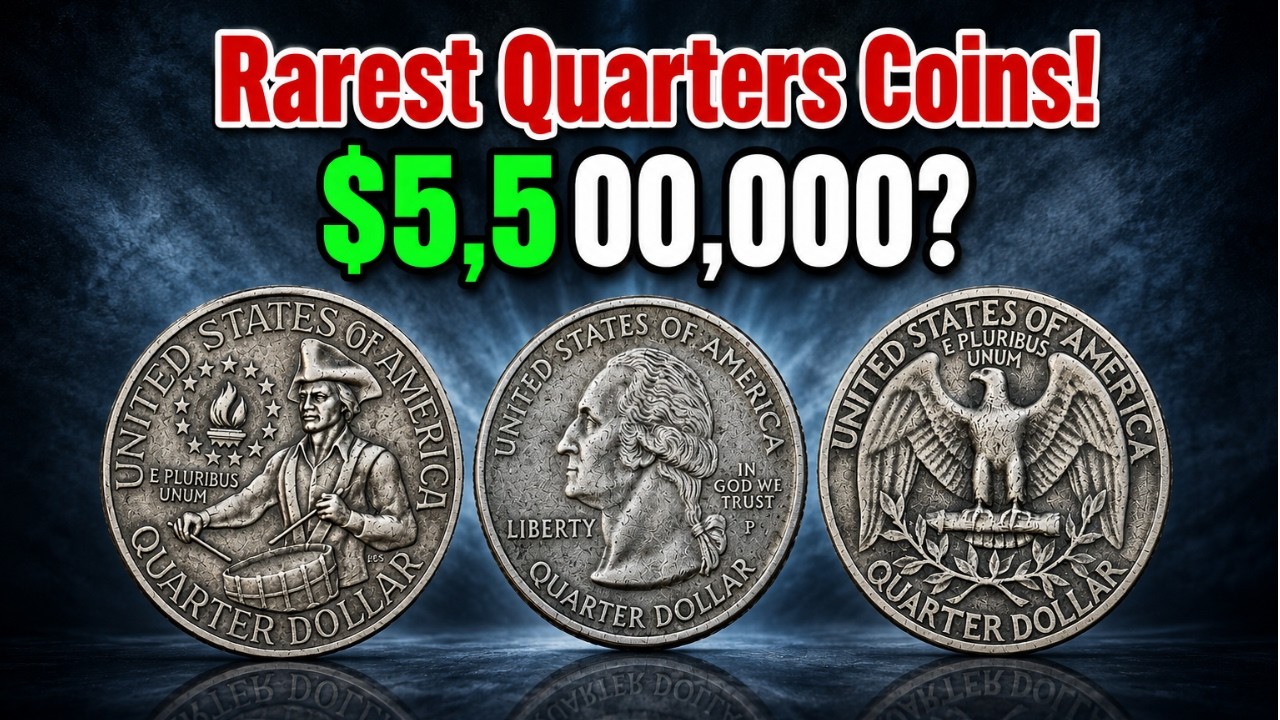 These Quarters Coin Worth $5,500,000? Look For These 7 Rarest Quarters Coins!