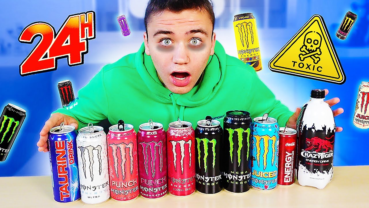 JE BOIS QUE DE LA MONSTER PENDANT 24H !!! (ne pas reproduire ⛔️)