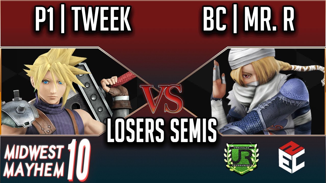 Midwest Mayhem 10 LOSERS SEMIS - P1 | Tweek (Cloud) vs BC | Mr. R (Sheik)