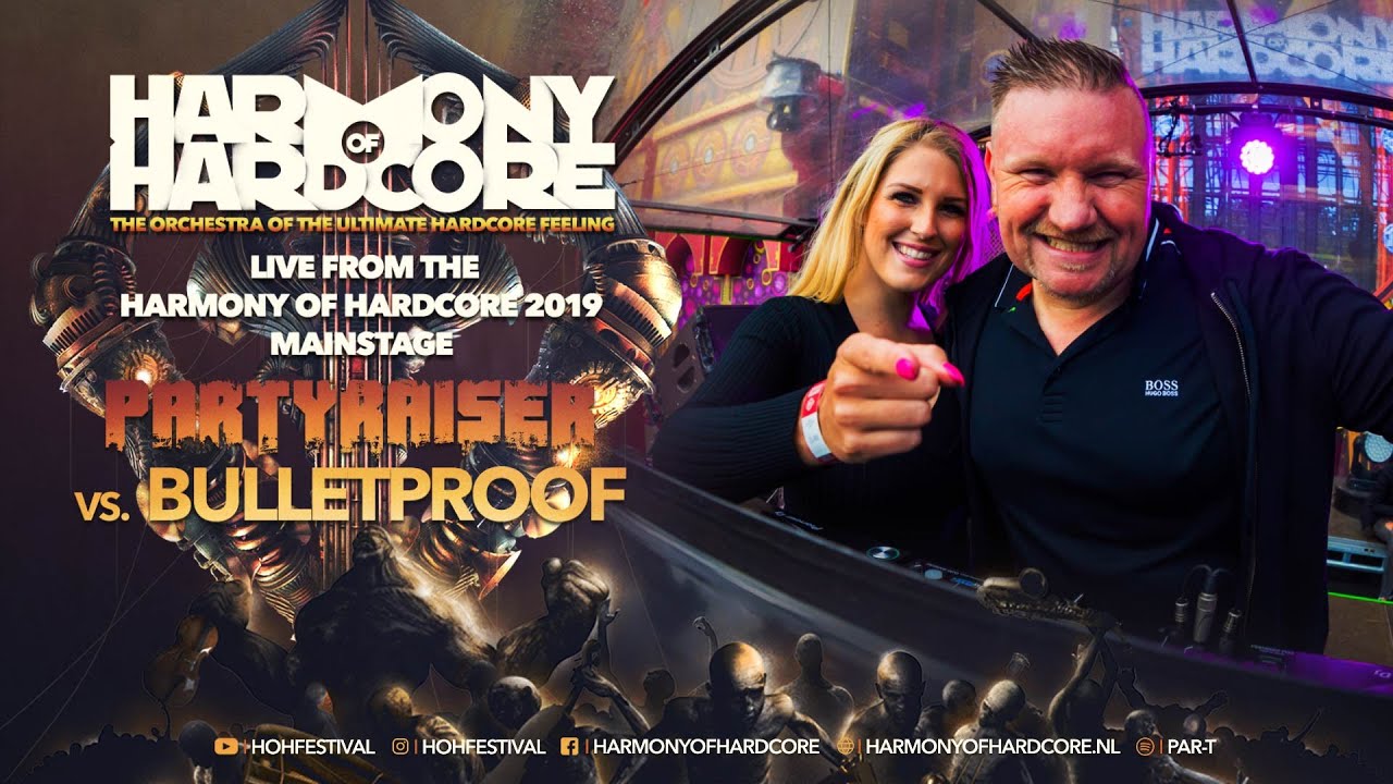 Harmony of Hardcore 2019 - Partyraiser vs Bulletproof LIVE from the mainstage
