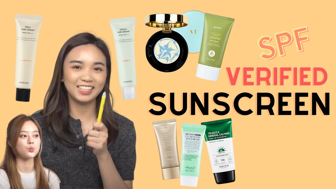 BEST VERIFIED KOREAN SUNSCREENS || Official SPF Results + Wear Test