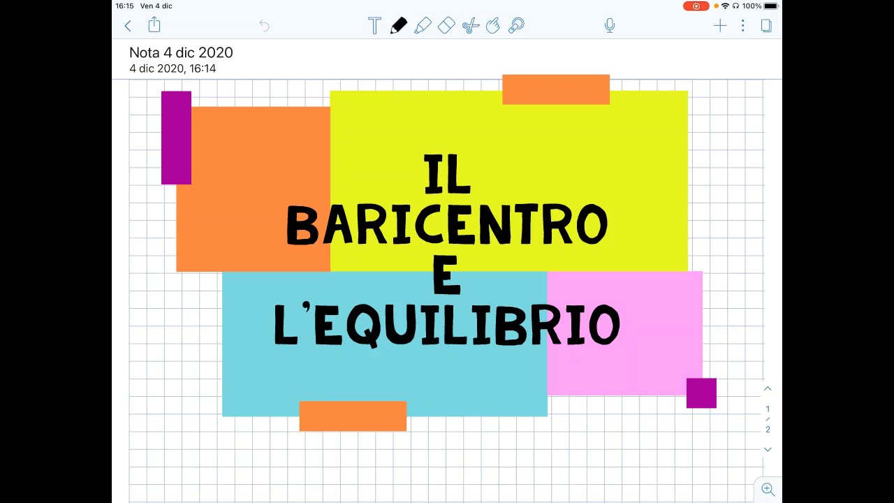 Il baricentro e l'equilibrio