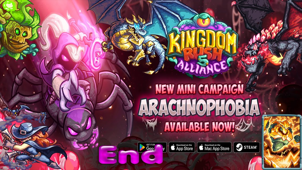 Kingdom Rush 5 Alliance - Aracnofobia Mini-DLC - El Trono olvidado - END