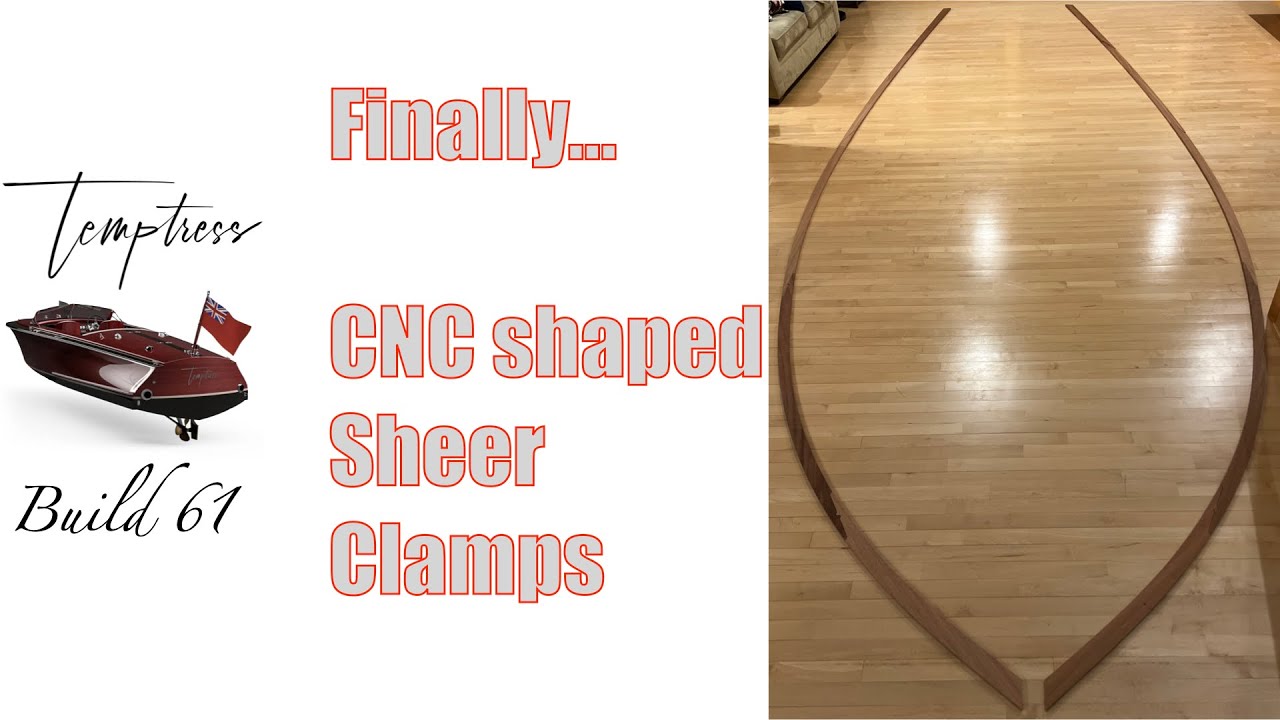 Temptress Build 61: Finally... CNC Shaped Sheer Clamps