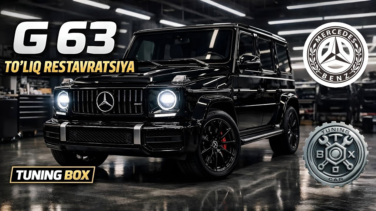 MERCEDES G 63 &mdash; TO&lsquo;LIQ KOMPLEKS ISHLAR | SHUMOIZOLYATSIYA, RUL VA SALON 