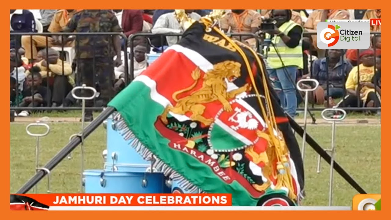 Blessing of Wajir Airbase's colours during Jamhuri Day celebrations at Uhuru Gardens, Nairobi