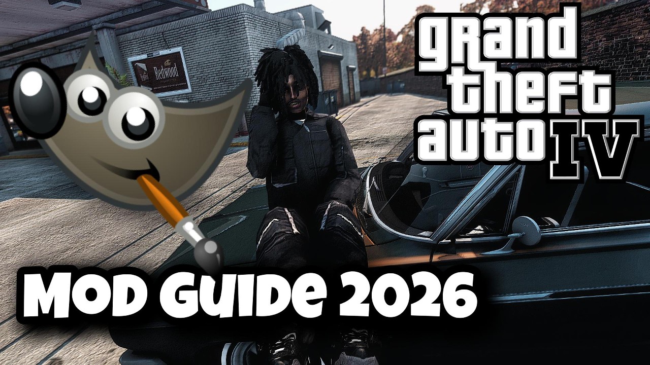 КАК РЕДАКТИРОВАТЬ ОДЕЖДУ В GTA 4 С ПОМОЩЬЮ GIMP В 2026 ГОДУ (МОДЫ ДЛЯ GTA 4)