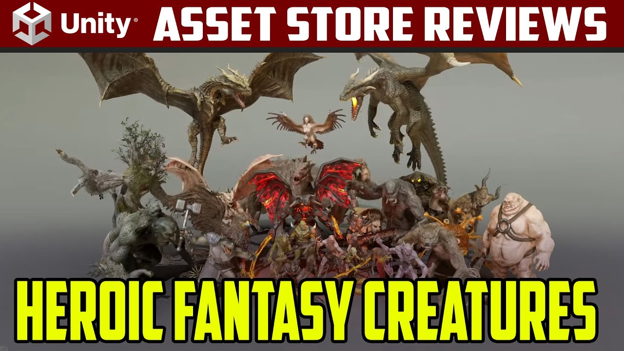 Unity Asset Reviews - HEROIC FANTASY CREATURES FULL PACK Volume 1