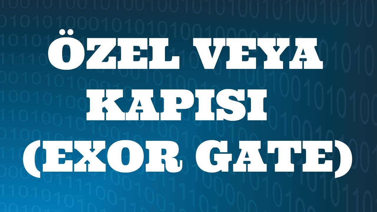 SAYISAL ELEKTRONİK DERSLERİ: Özel Veya Kapısı (EX-OR Gate)