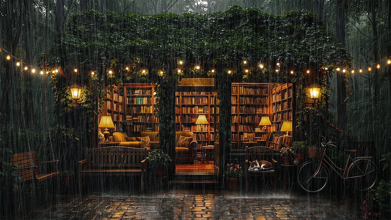 Gentle Night Rain Around a Cozy Hideaway | Peaceful Sounds for Deep Sleep