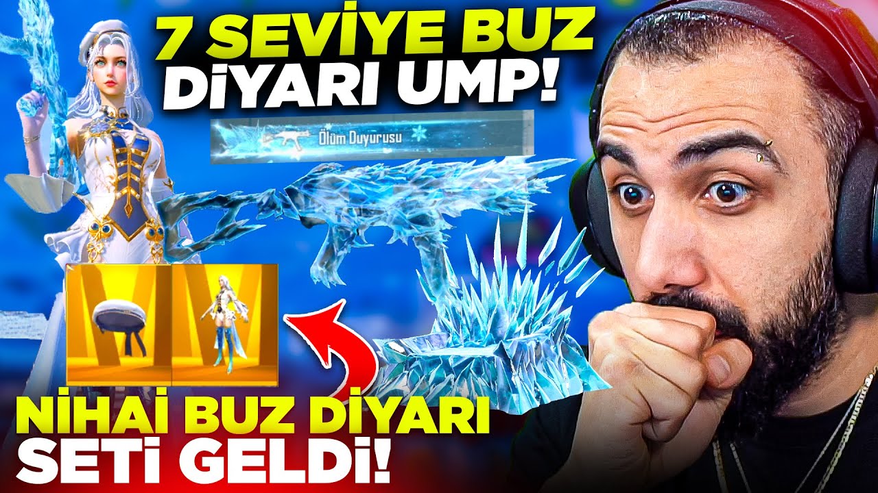 AYLARDIR BEKLENEN YENİ 7 SEVİYE BUZ DİYARI UMP VE BUZ NİHAİ SETİ GELDİ!! FULLEDİK | PUBG MOBILE
