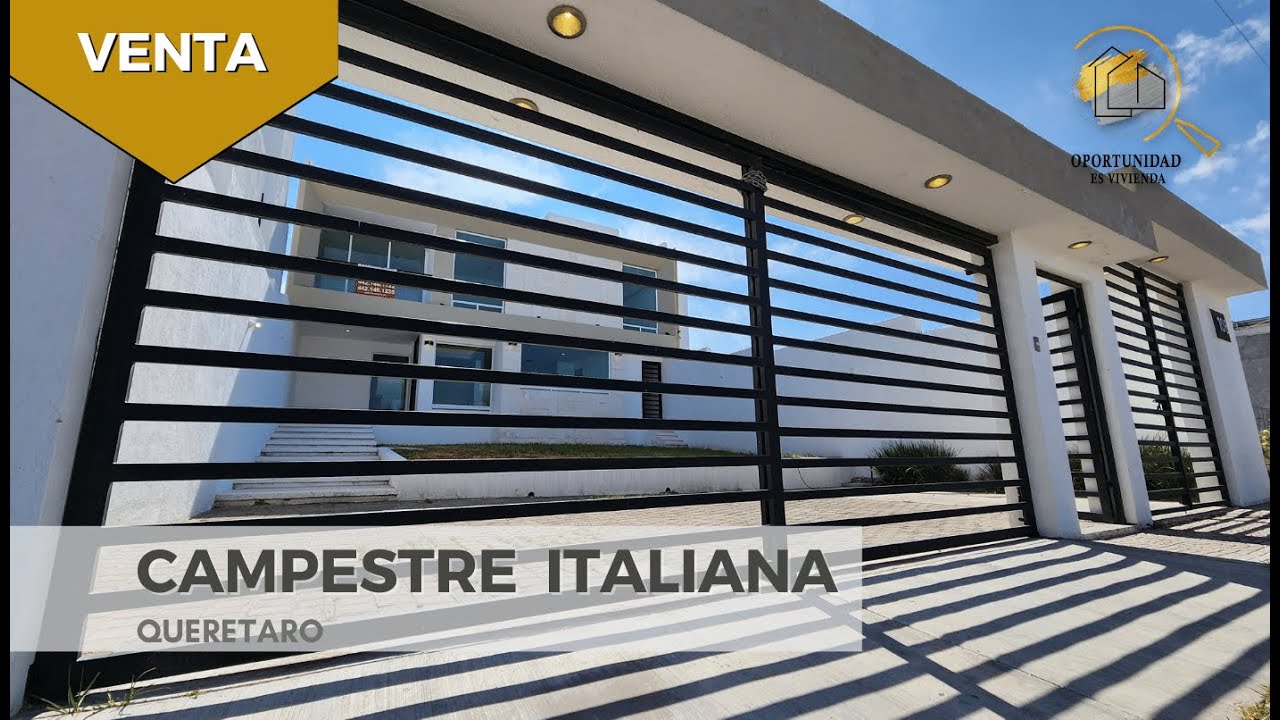 CAMPESTRE ITALIANA QUERETARO | $4,750,000 | Jardín | Garaje | Roof | Vista | INFO ⬇️