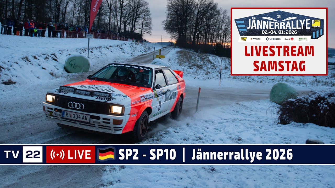 🇩🇪 LIVE: Jännerrallye 2026 | SP2 - SP 10 | Samstag, 03. Jänner 2026