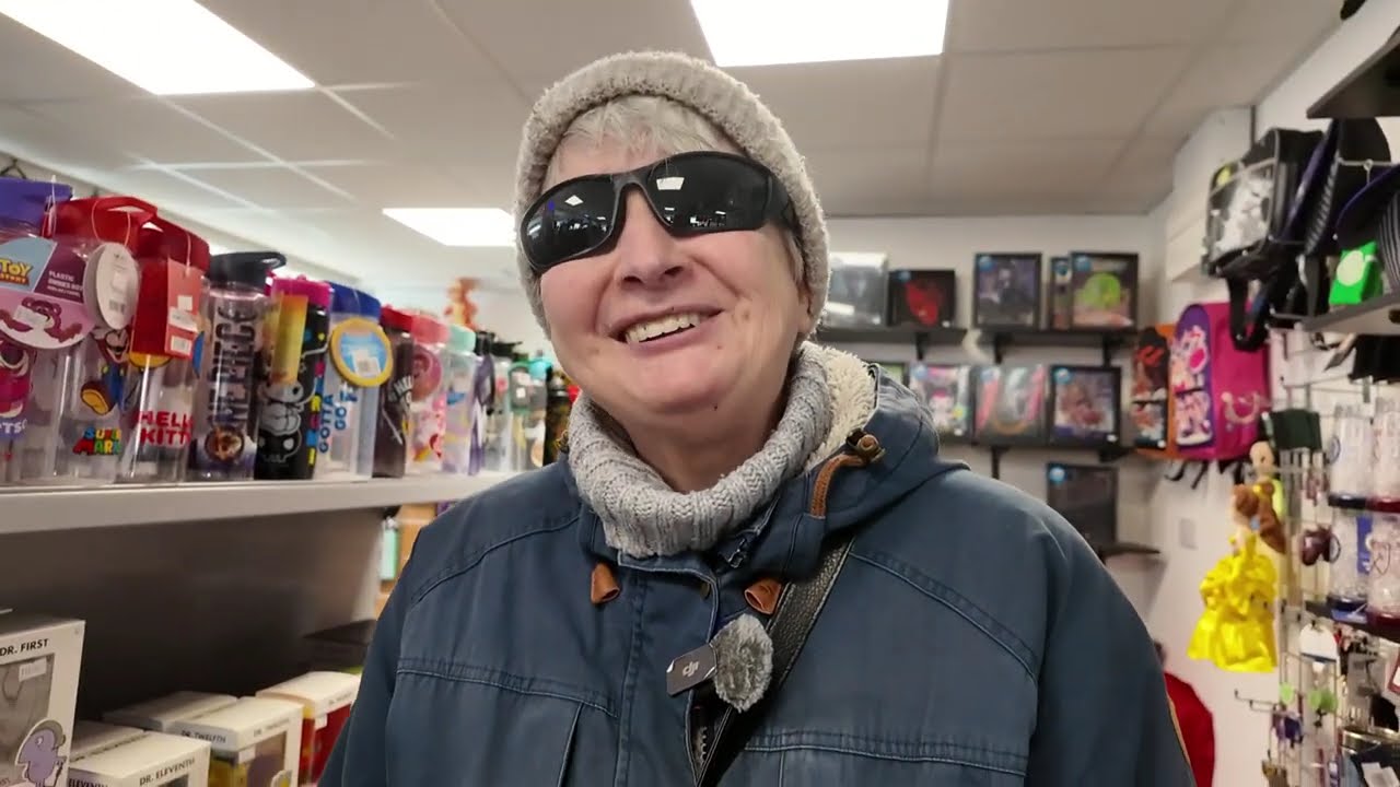 Autistic Bobbie buys her Chocolate & Cake Fix, after Pier, Prom. Tower, Icons Memorabilia #blackpool