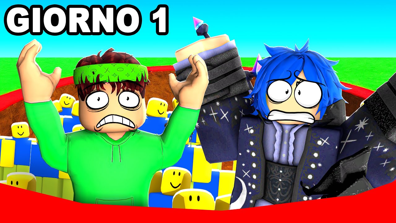 SOPRAVVIVO TRA 100 GIOCATORI IN UN BUCO su ROBLOX!
