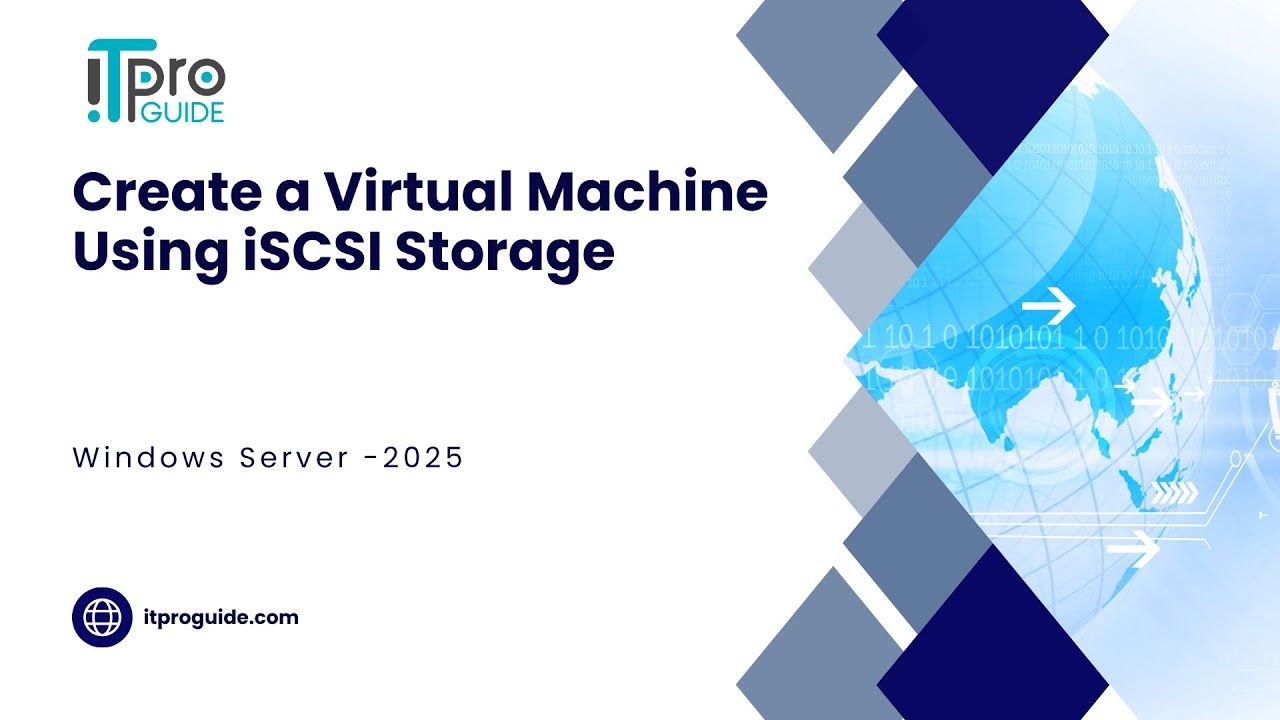 21 Create a Virtual Machine Using iSCSI Storage | Hyper-V on Windows Server 2025