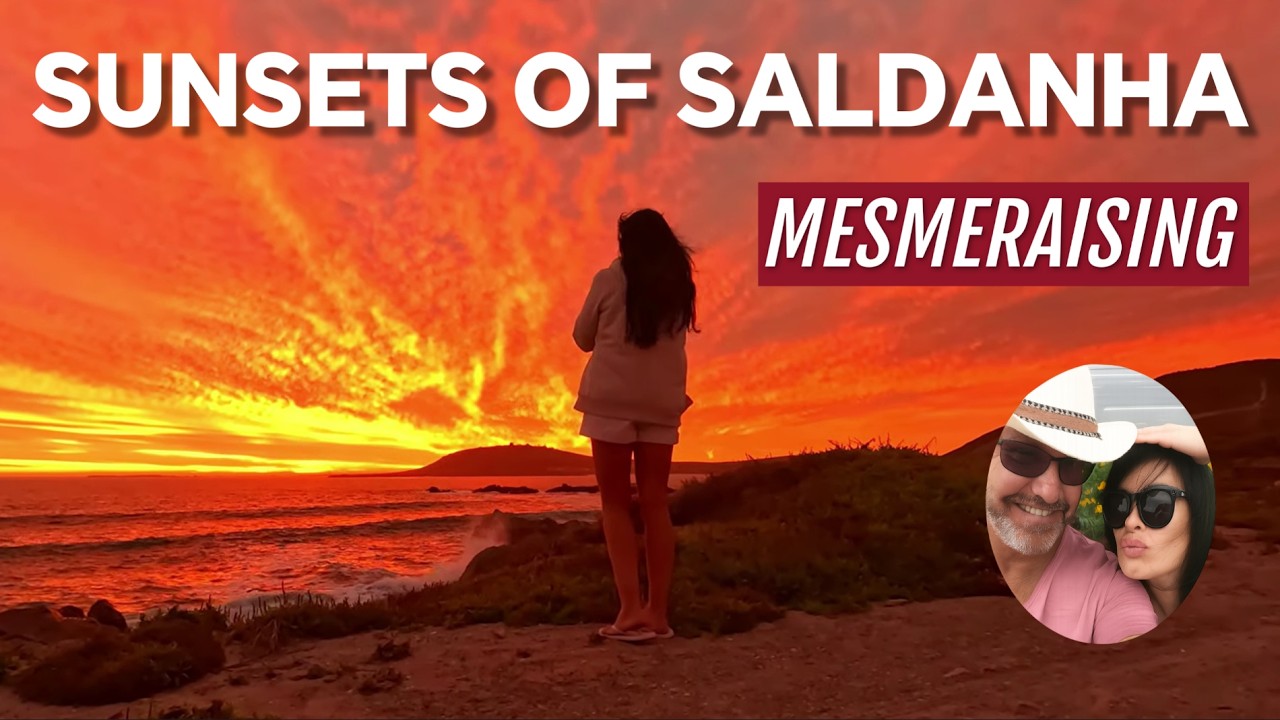 Breathtaking journey through 7 Mesmerizing  Sunsets in Saldanha, West Coast, South Africa. 4K video
