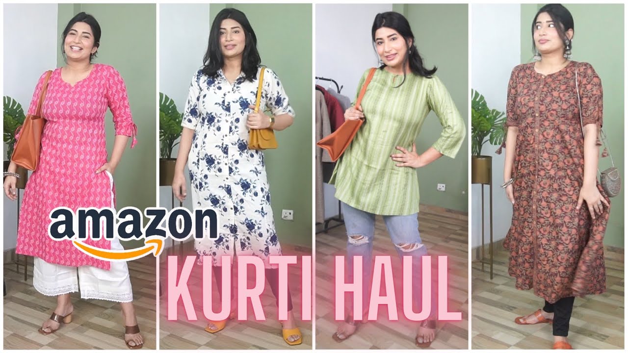 Affordable Amazon Summer KURTI Haul + STYLING | starting ₹280