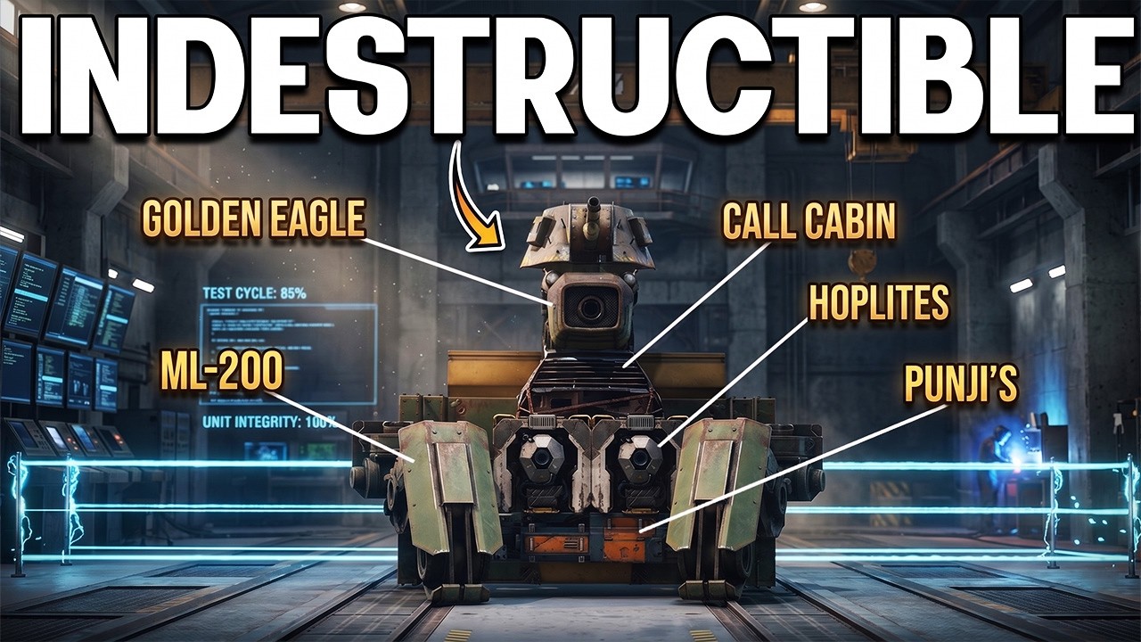 Я создал неразрушимую постройку в Crossout, используя Punji + Call Cabin (это не кликбейт).