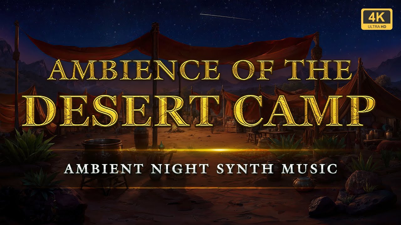 Ambience Of The Desert Camp: Sandy Night Synths | Melodic Ambient Music