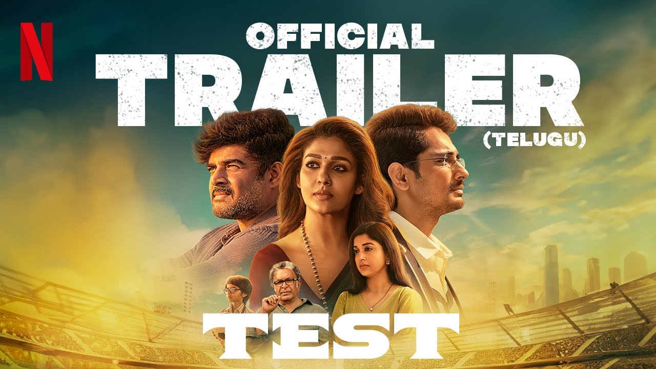 TEST | Madhavan, Nayanthara, Siddharth, Meera Jasmine | Telugu Trailer | Netflix
