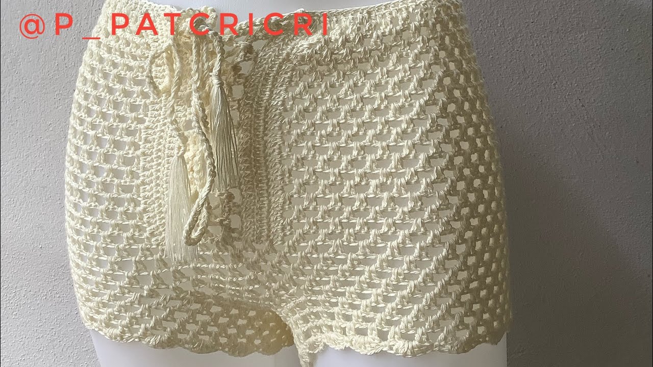 Simple  Sexy Crochet Shorts(อธิบายไทยลิ้งค์ด้านล่างช่องคำอธิบาย)
