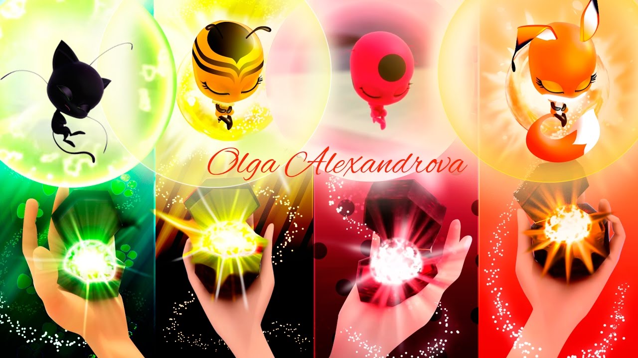 Miraculous  Speededit | Transformation Miraculous Queen Bee, Volpina Speededit Kwamis