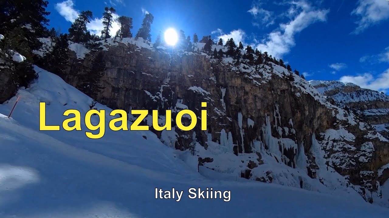 Italy Skiing Passo Falzarego Lagazuoi #wintersports #italy  #travel #skiing