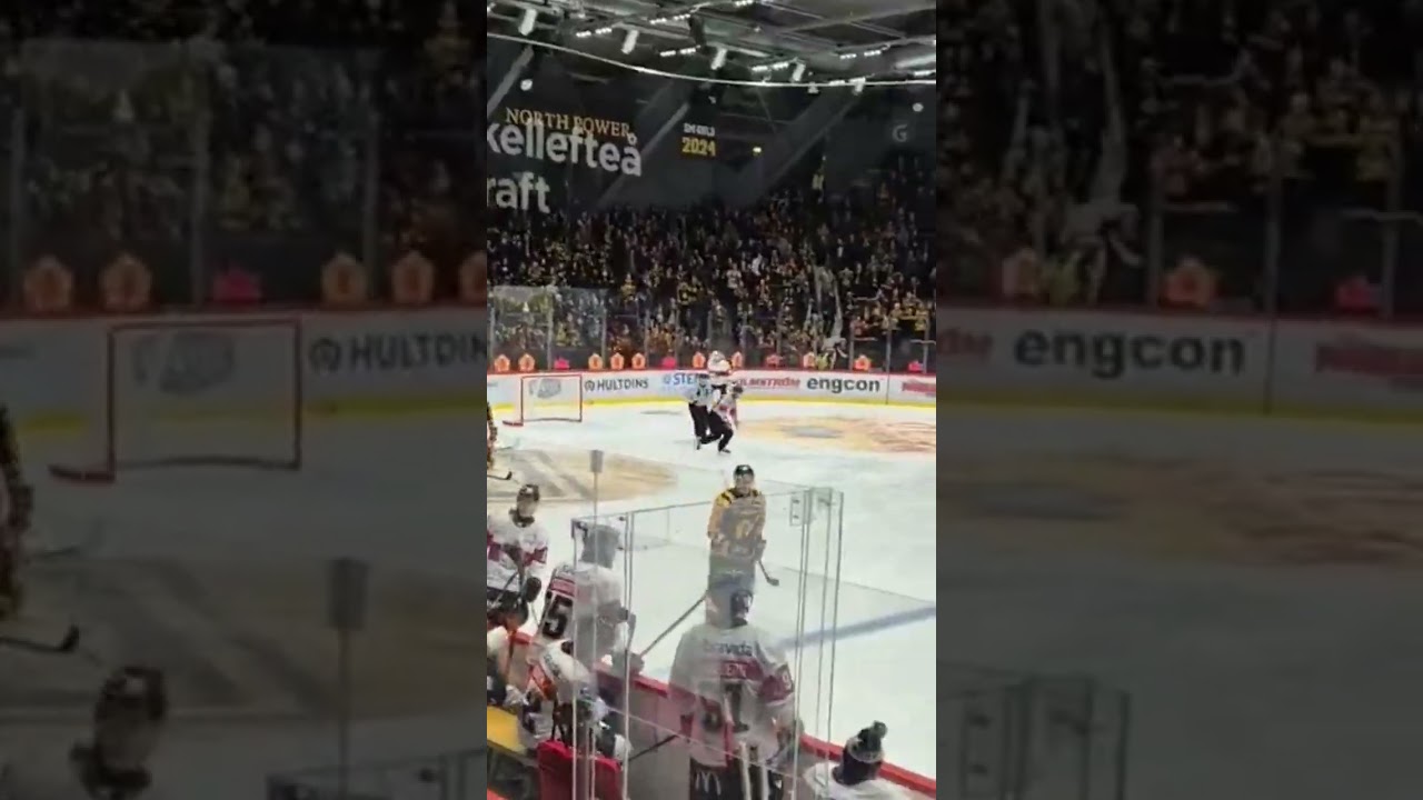 Rickard Hugg firar mål (Skellefteå AIK mot Malmö Redhawks Skellefteå Kraft Arena i SHL) (