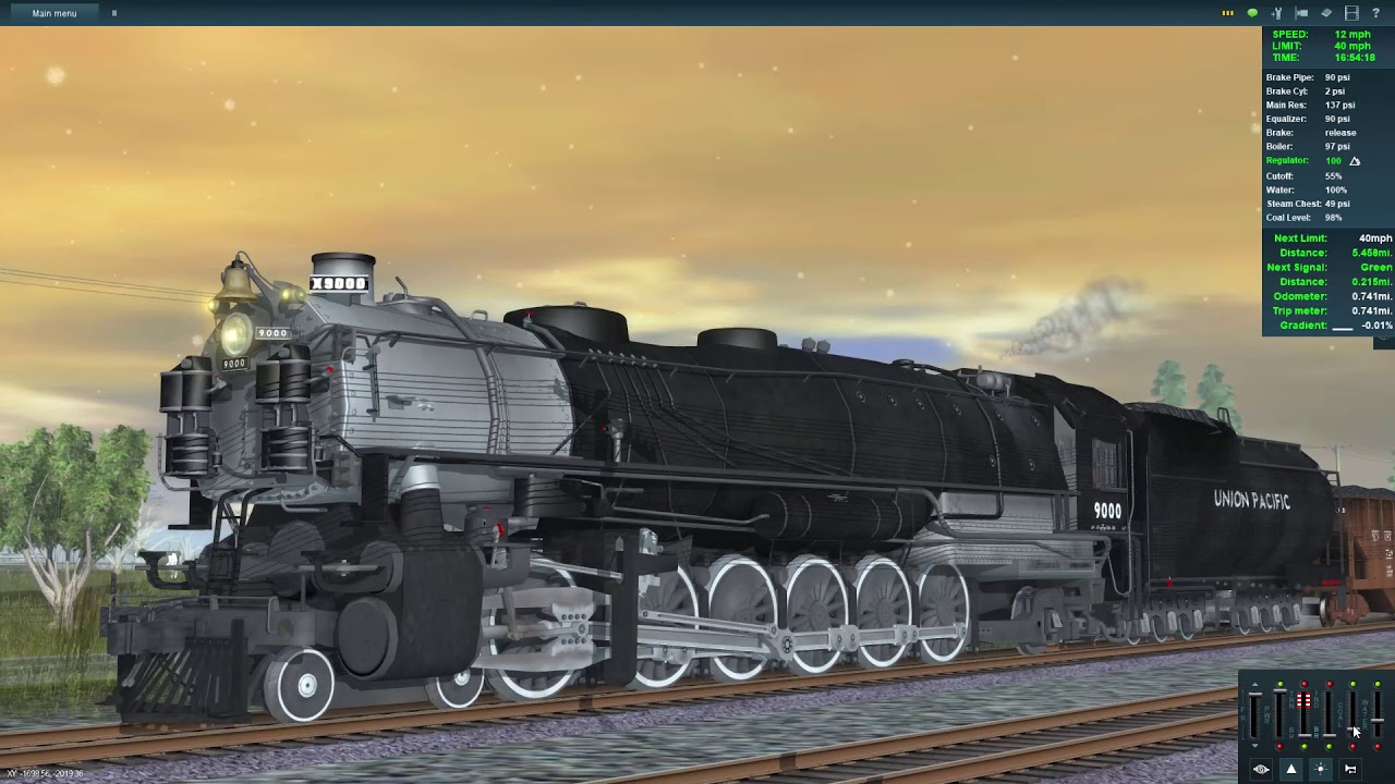 Union Pacific 9000-series *8200 tons* drag challenge! (Trainz)