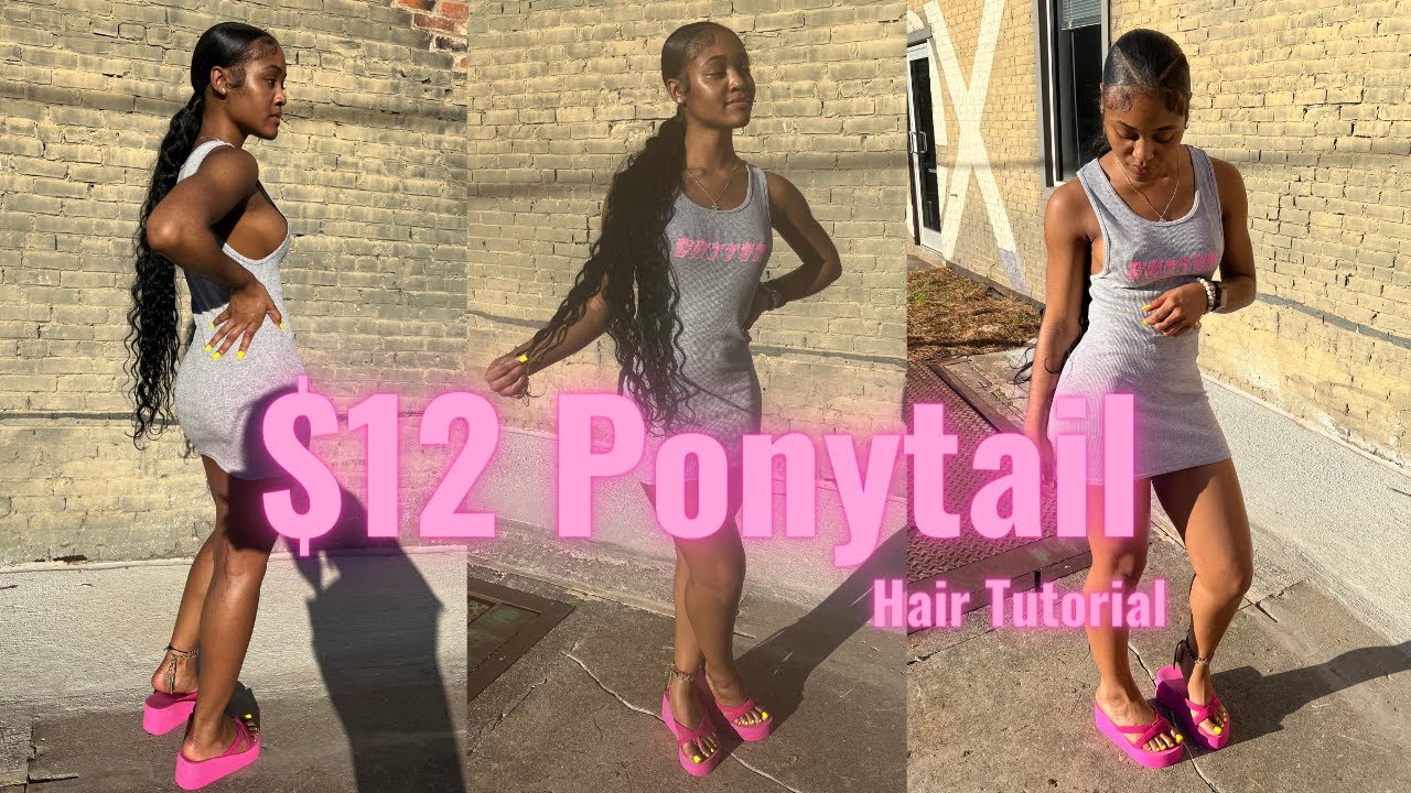 15 MIN V-PART PONYTAIL @2AM | HAIR TUTORIAL