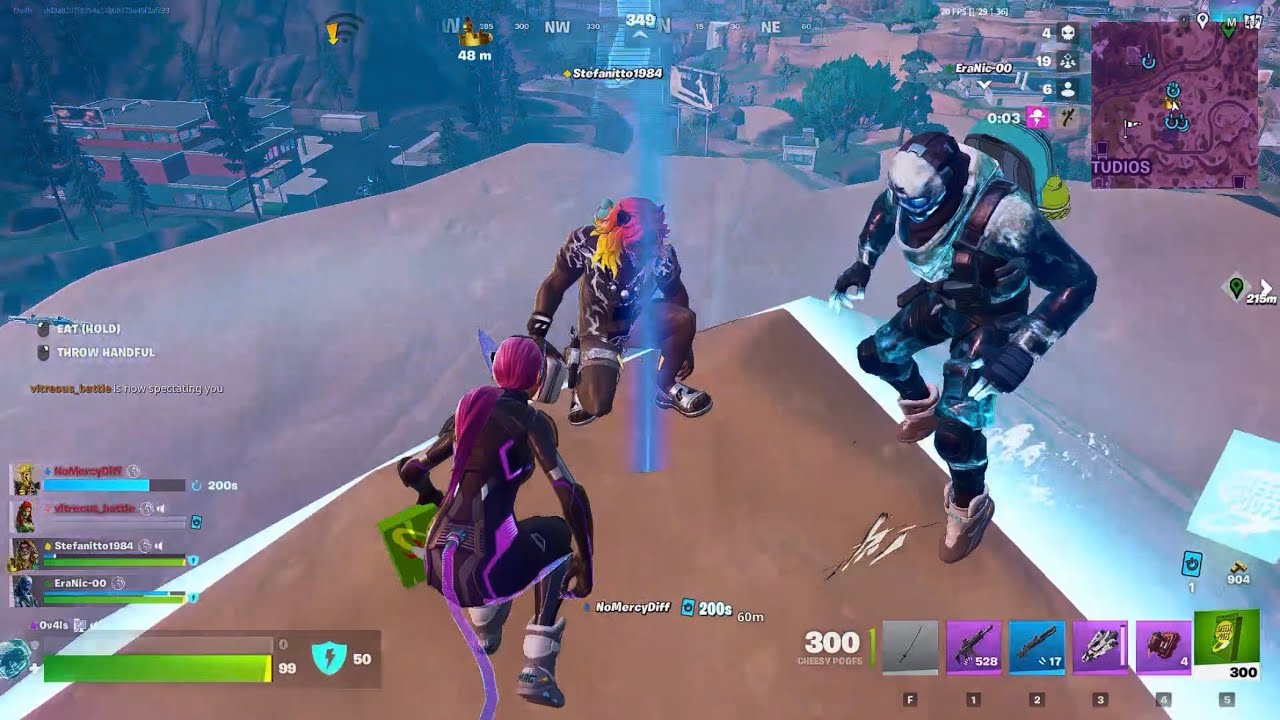 A stick placed on top - Fortnite