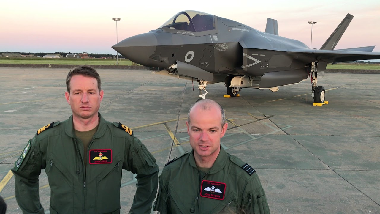 Pilots speak upon arrival of UK F-35B at RAF Marham