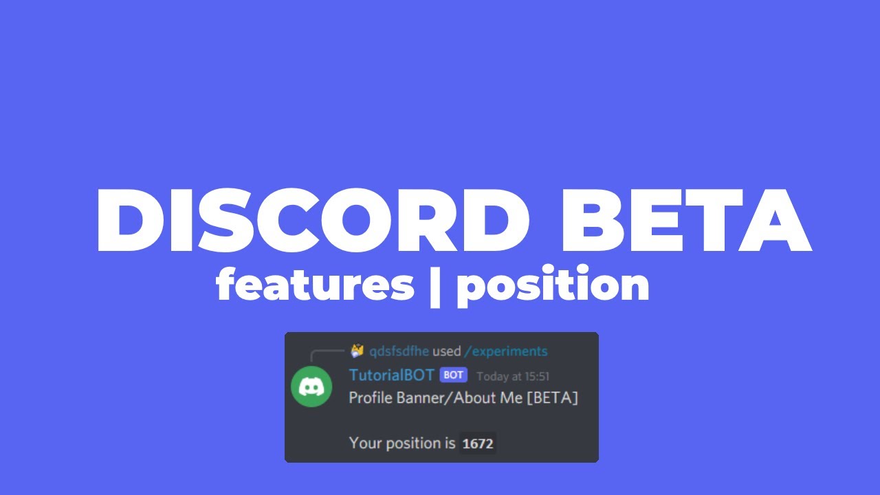 How To Find Out Your Position In Discord Beta Features