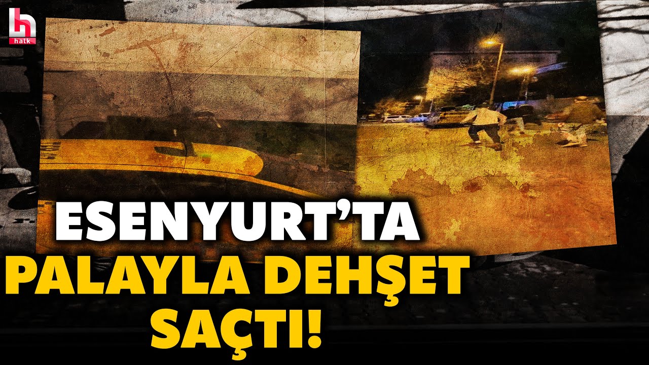 ESENYURT'TA DEHŞET ANLARI! Taksinin kapısını zorladı, müdahale edenleri de palayla kovaladı!