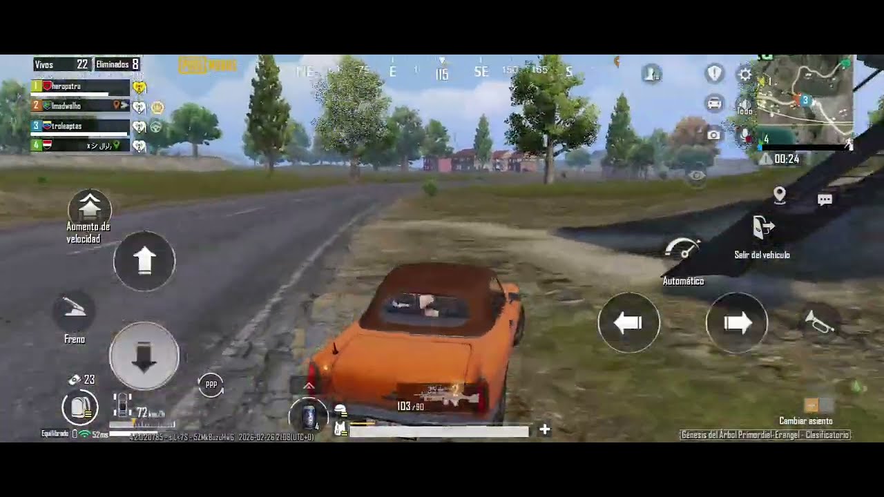 Jugando PUBG MOBILE