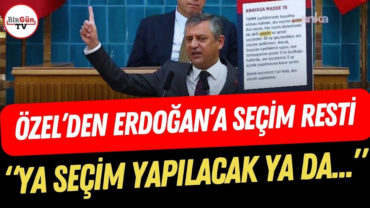 &Ouml;zg&uuml;r &Ouml;zel'den Erdoğan'a 