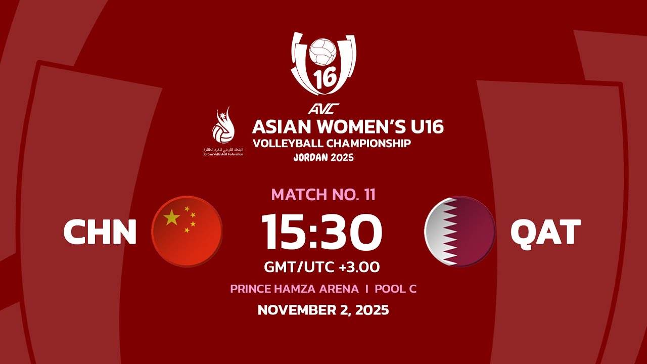 [ LIVE ] CHN VS QAT I 2nd Asian Women's U16
