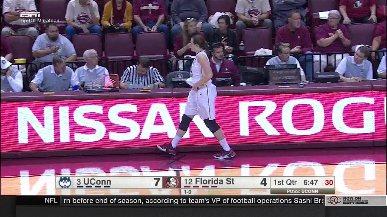 Saniya Chong #12 Blue - UCONN vs Florida St 11.14.16