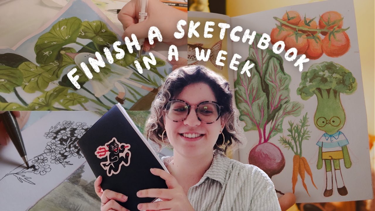 finishing a sketchbook in a week ✿