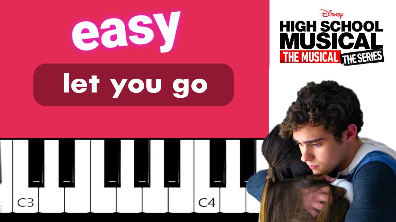 Joshua Bassett HSMTSTS - Let You Go  EASY PIANO TUTORIAL