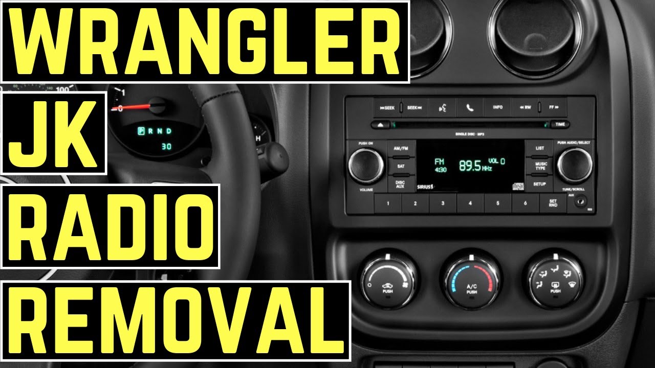Снятие радиоприемника Jeep Wrangler JK 2011-2018