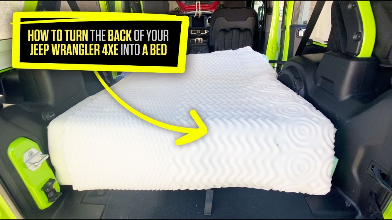 How to Turn the Back of Your Jeep Wrangler 4xe into A Bed