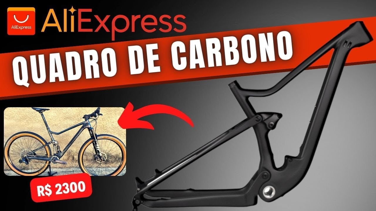 O MELHOR Quadro de CARBONO do Aliexpress 2023 BIKE BXT Full Suspension
