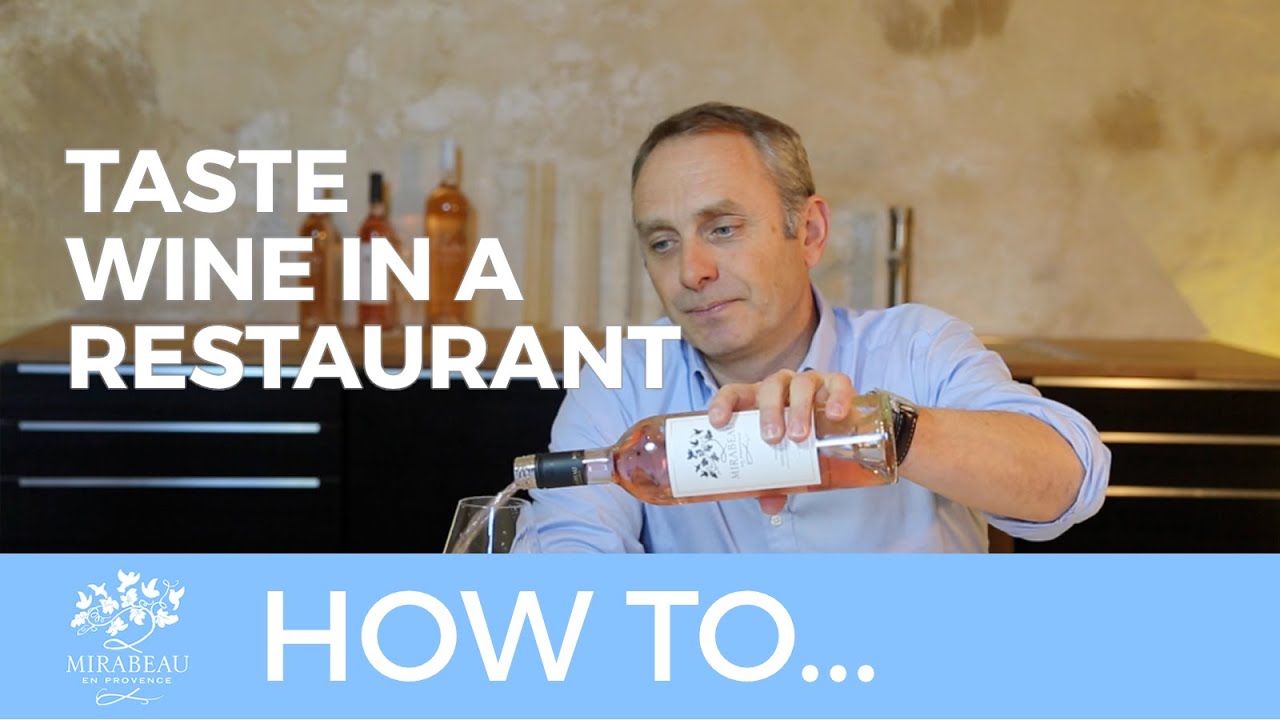 How to taste wine in a restaurant