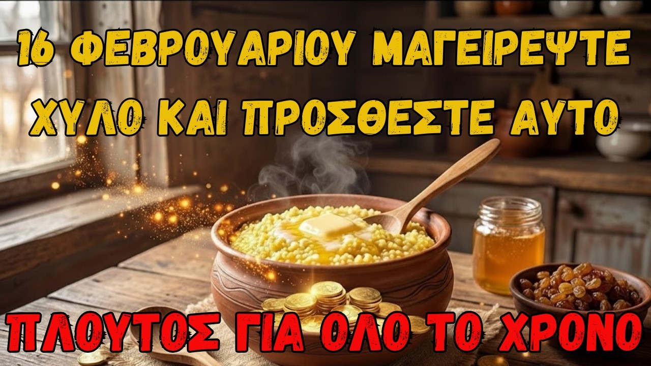 16 Φεβρουαρίου Μαγειρέψτε αυτό το χυλό - χρήματα και ευημερία θα εισρεύσουν στο σπίτι