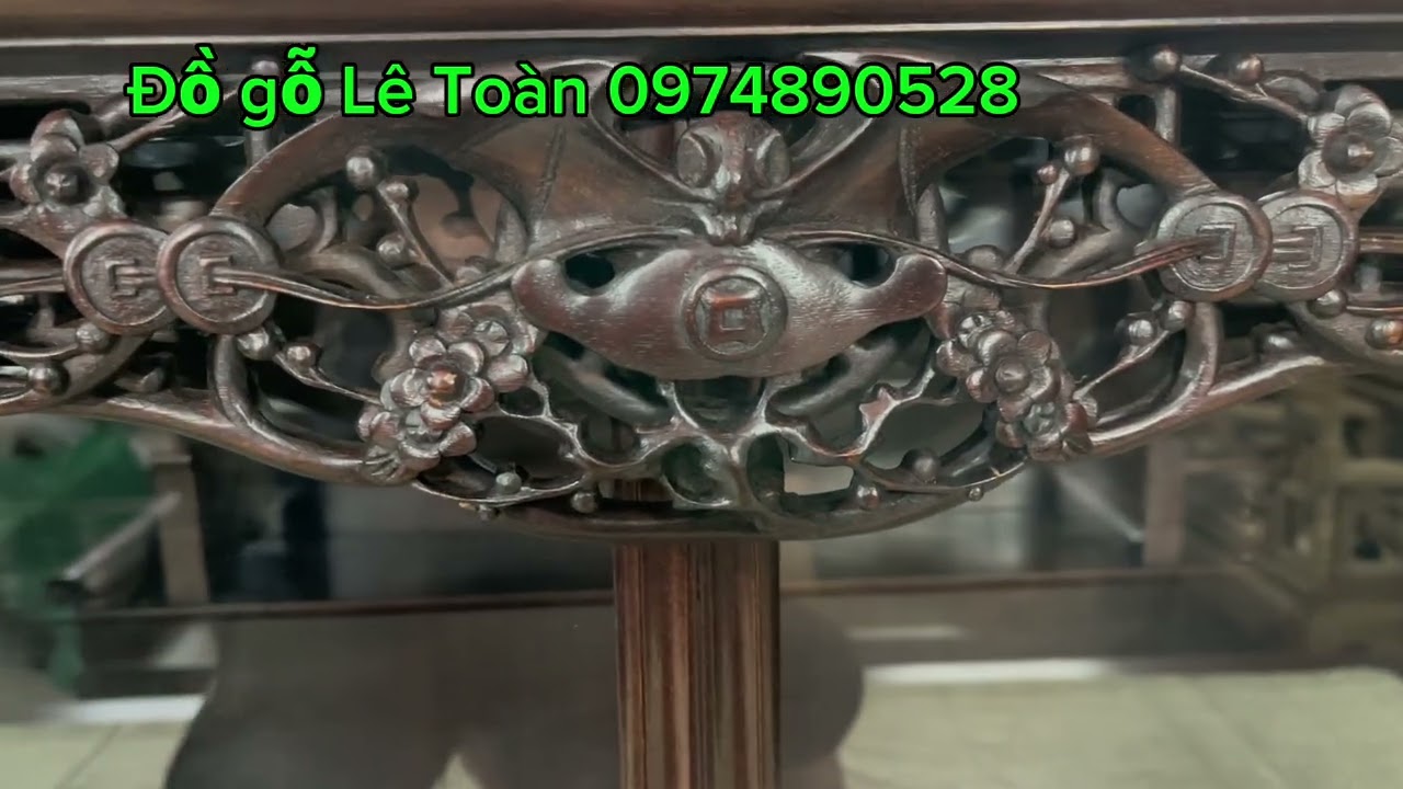 Tủ chè gụ ta vân VIP - Đồ gỗ Lê Toàn 0974890528