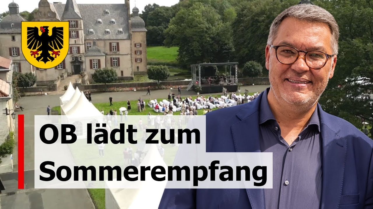 Oberbürgermeister Westphal lädt zum Sommerempfang auf Schloss Bodelschwingh
