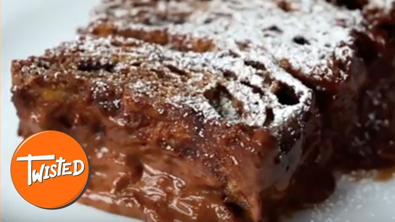 Homemade Chocolate Croissant Bread Pudding | Chocolate Desserts | Twisted